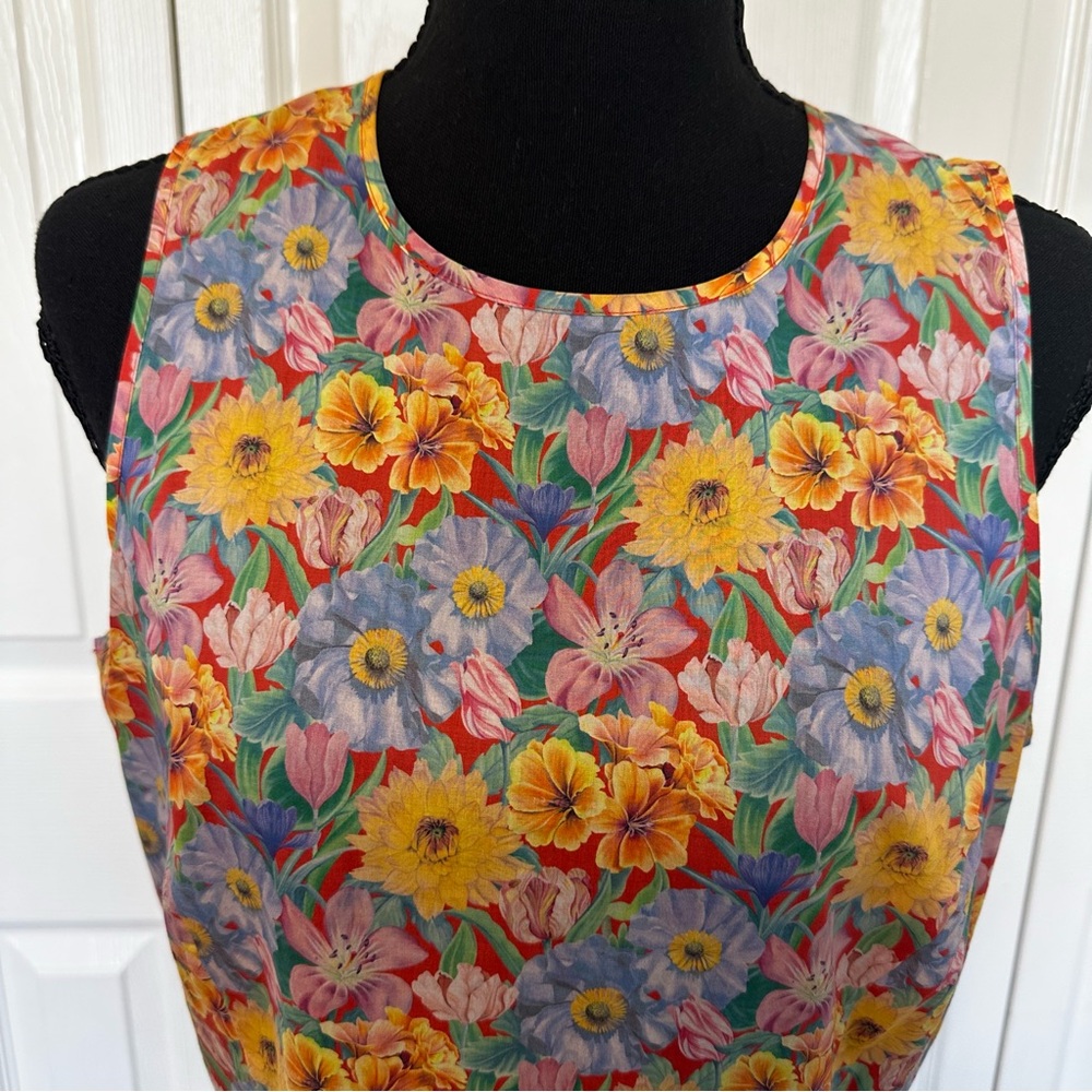 ANTONIO MELANI Floral Sleeveless Peplum Top - Size Medium Multicolor - Picture 4 of 10